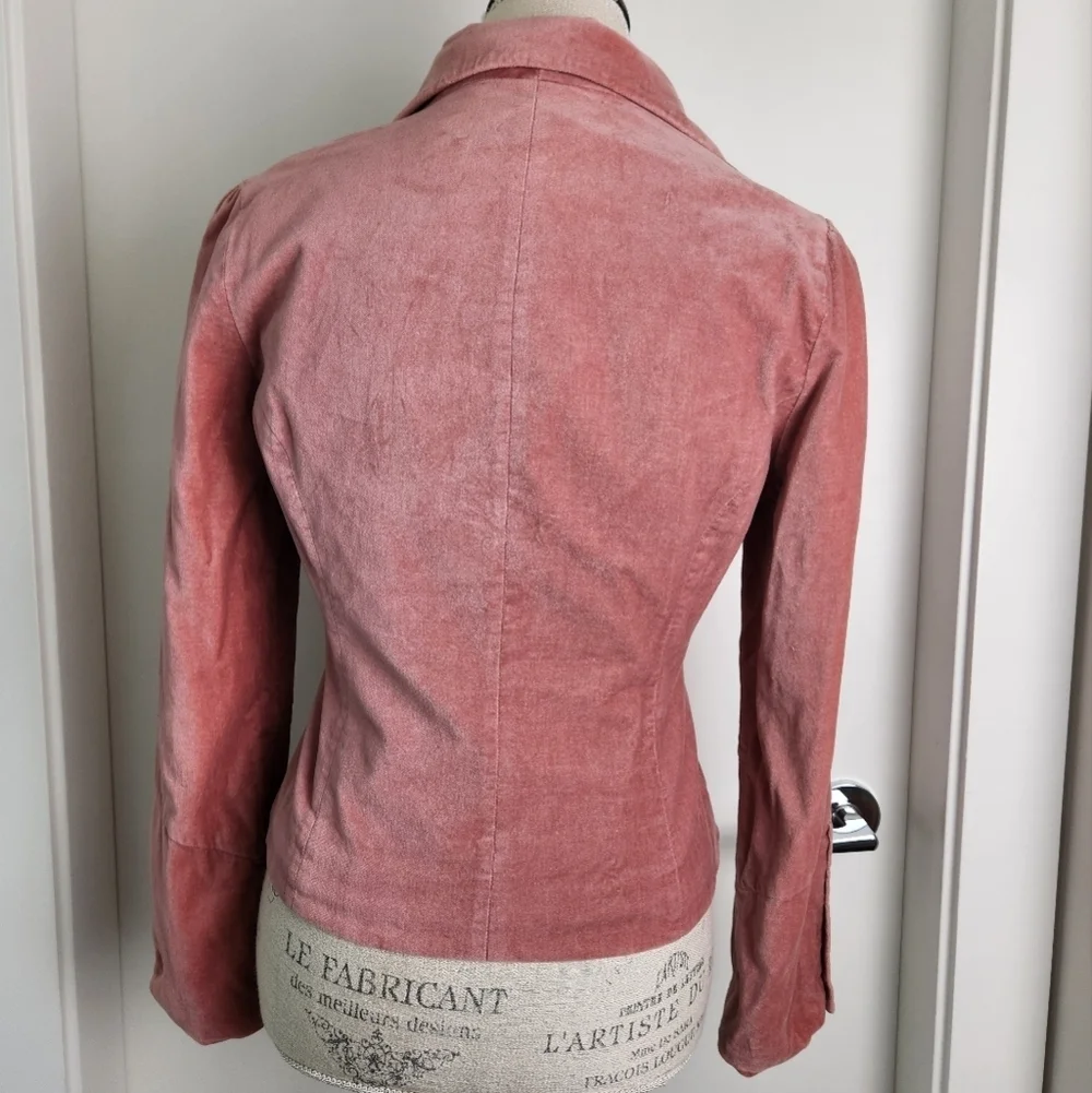 Vintage Pink Velvet Victorian Blazer - Picture 6 of 15